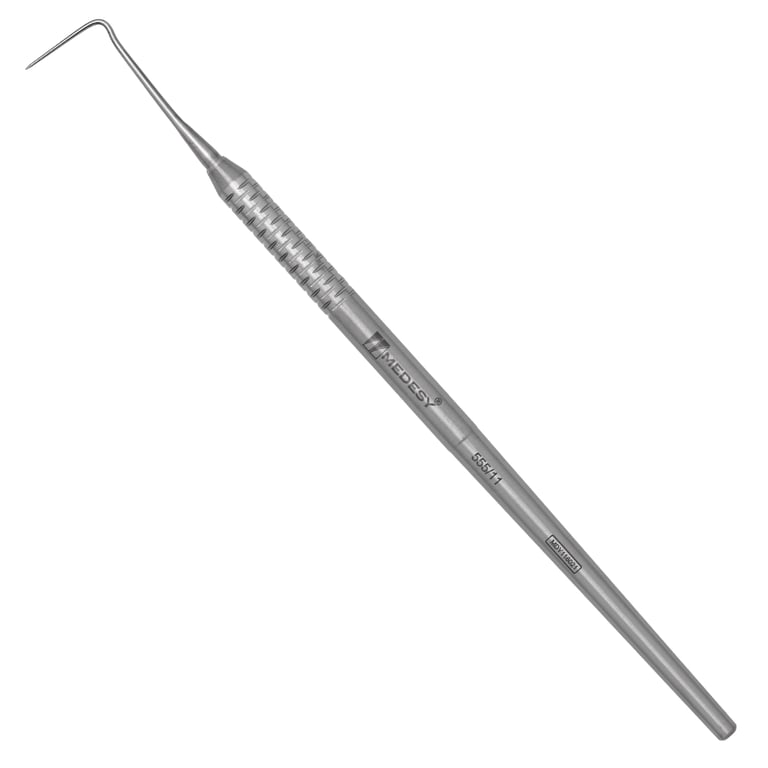 Medesy 555/11 Stainless Steel Single-Tip Explorer, 6mm Dalila Handle, 1/Pk. Features slender