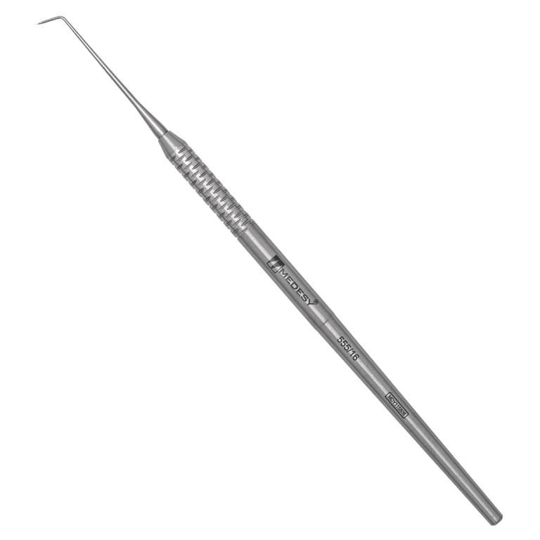 Medesy 555/16 Stainless Steel Single-Tip Explorer, 6mm Dalila Handle, 1/Pk. Diagnostic explorer