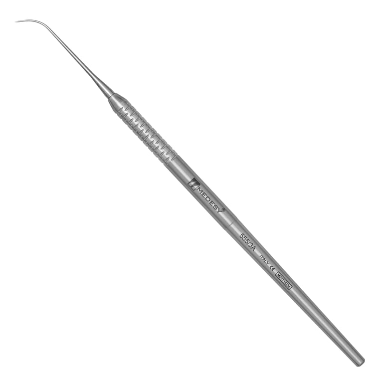Medesy 555/3A Stainless Steel Single-Tip Explorer, 6mm Dalila Handle, 1/Pk. Features fine flexible