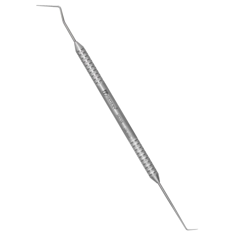 Medesy 567/16 Williams Stainless Steel Probe - Explore No. 16, 1-2-3-5-7-8-9-10mm Markings, 1/Pk