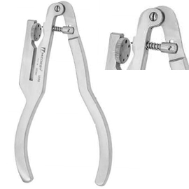 Medesy Ivory Rubber Dam Punch, Stainless Steel