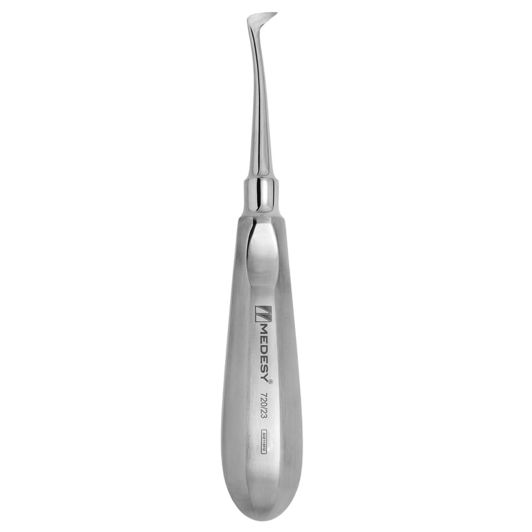 Medesy Left Seldin Root Elevator w/Stainless Steel Handle, 9mm Tip, 1/Pk. Features a hollow handle