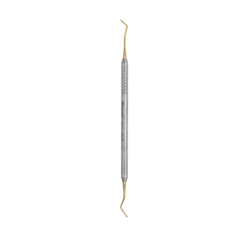 Medesy 497/2T Titanium Coated Goldstein Stainless Steel Double-End Plastic Filling Instrument