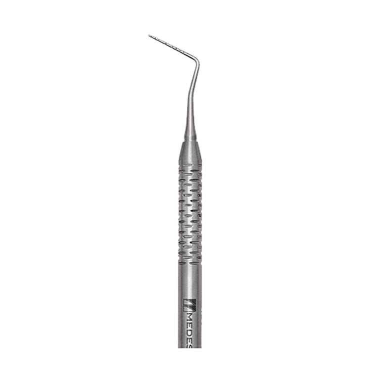 Medesy Goldman Fox Stainless Steel Periodontal Single-End Probe, 1/Pk. CNC-machined black scale 1
