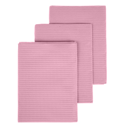 Dry-Back Plus Medicom Dusty Rose plain rectangle (13" x 18") 3 ply Paper/1 ply Poly Patient Bib