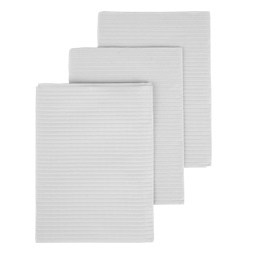 Dry-Back Plus Medicom White plain rectangle (13" x 18") 3 ply Paper/1 ply Poly Patient Bib, Case