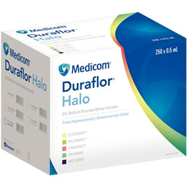 Duraflor Halo Varnish - Wild Berry, 250 Units. 5% Sodium Fluoride White Varnish. Treats