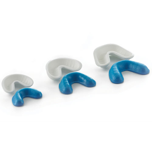 DentiCare Disposable Fluoride Gel Trays, Single - Large (Blue & White) 100/Bag. Single Arch Foam
