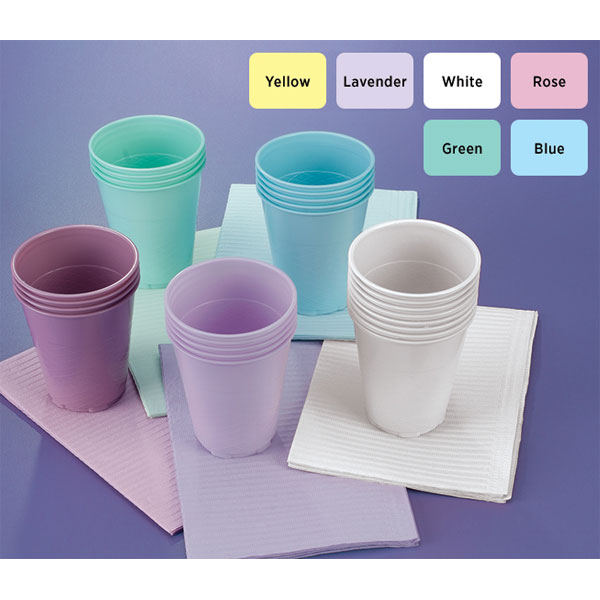 Medicom Beige 5 oz. Plastic Cups, Case of 1000