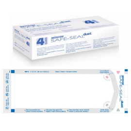 Safe-Seal Duet 3.50" x 9" Self-Sealing Paper/Clear Film Sterilization Pouches 200/Pk. Lead-Free