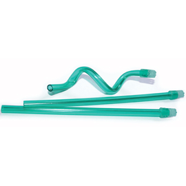 SafeBasics 6" Scented Saliva Ejectors - Mint, Clear Green w/ Green Tip 105/Pk. Easily shapes