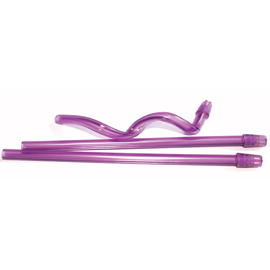 SafeBasics 6" Scented Saliva Ejectors - Strawberry, Clear Pink w/ Pink Tip 105/Pk. Easily shapes