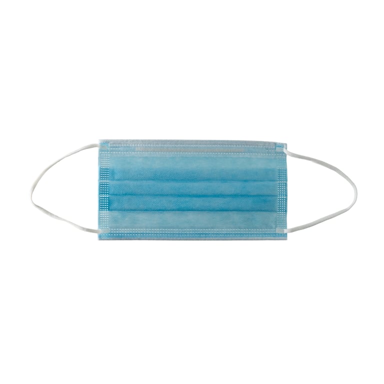 SafeMask Classics ASTM Level 3 Procedure Earloop Face Mask, BFE/PFE ≥ 98%, Blue, 50/Bx