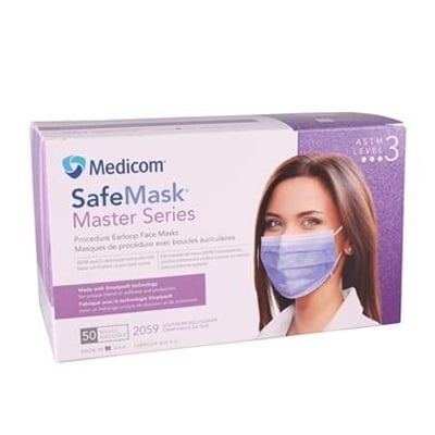 SafeMask Master Series Ear-Loop Face Mask ASTM Level 3 - Southern Bellflower (Radiant Orchid)