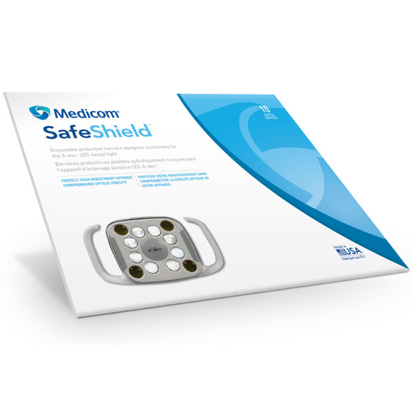 SafeShield Barrier for A-dec LED Light 10/Box. High quality light barrier, to help protect your