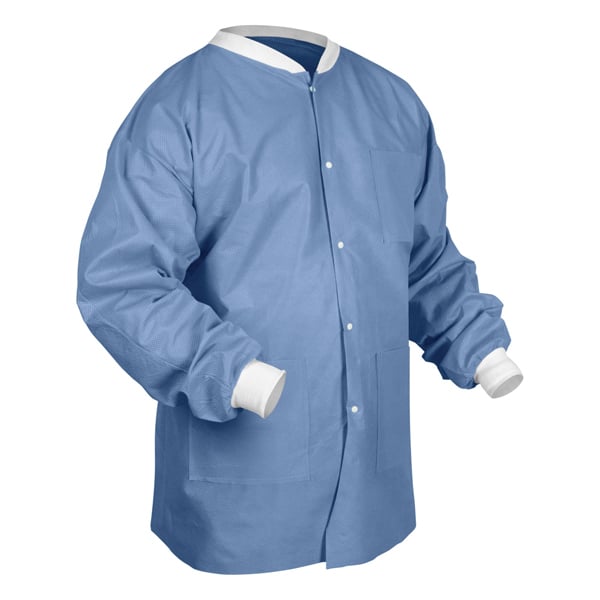SafeWear Hipster Jacket - Deep Blue - Medium 12/Pk. Made from high quality sunbound meltblown