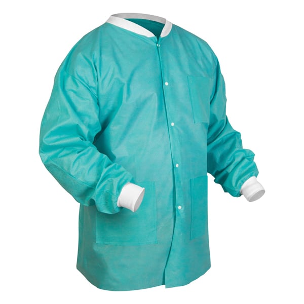 SafeWear Hipster Jacket - Tropical Teal - Large 12/Pk. Made from high quality sunbound meltblown