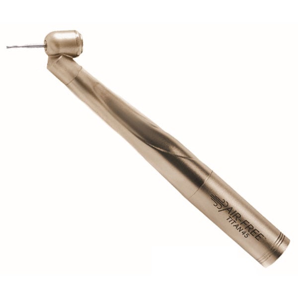 Air Free Titan 45° High-Speed Handpiece. 360 degree swivel, Quick disconnect coupling, 400,000