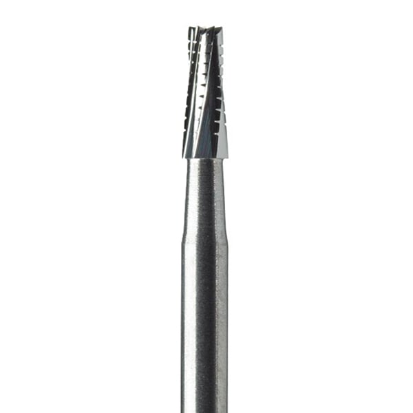 DynaCut FG #702 Taper Fissure Crosscut, 1.6mm Diameter, Carbide Bur, 100/Pk