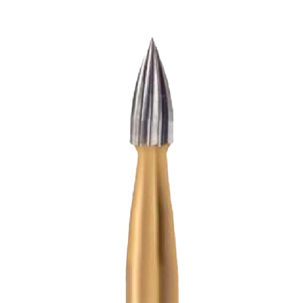 DynaCut FG #7803 Bullet Shape, 2.3mm Diameter, 12 Blade T&F Bur, 100/Pk