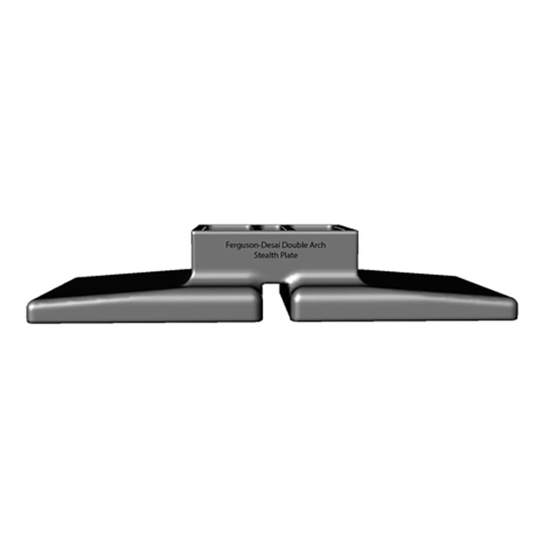 Ferguson-Desai Double Arch Stealth Plate, 1/Pk. Hard-surface black build plate for ceramic-filled