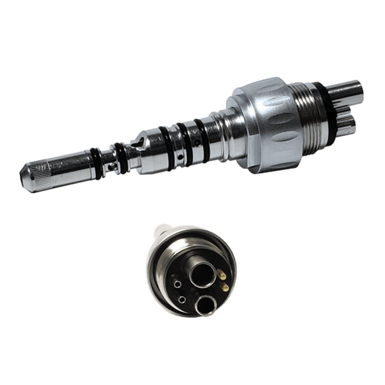 Medidenta Kavo Style 6-Pin LED Coupler, Single Coupler. Features a full 360° swivel, LED bulb