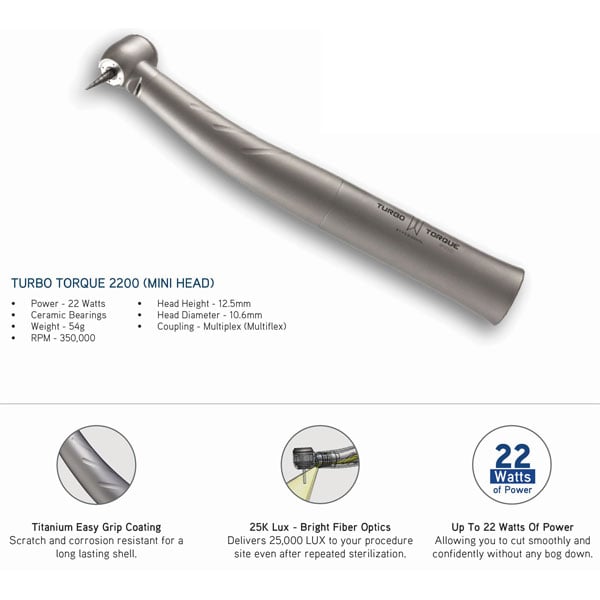 Turbo Torque 2200 Series Push-Button Highspeed Ha
