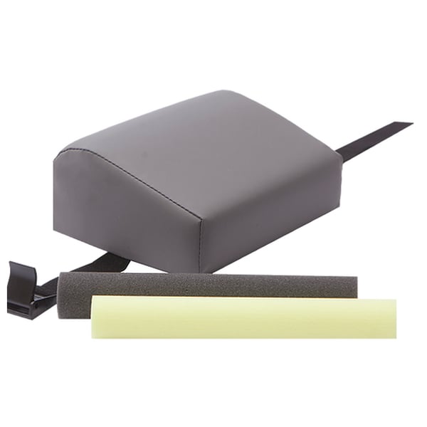MediPosture 4" ICORE Dental Headrest Cushion, Adjustable Fit, Gray, Single Cushion. Measures: 8"L