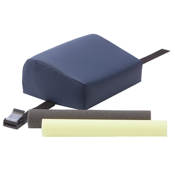 MediPosture 4" ICORE Dental Headrest Cushion, Adjustable Fit, Navy, Single Cushion. Measures: 8"L