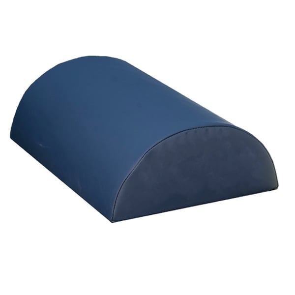 MediPosture 3.5" Classic D-Shape, Wide-Body Memory Pillow, Navy, Single Pillow. Measures: 11"L x
