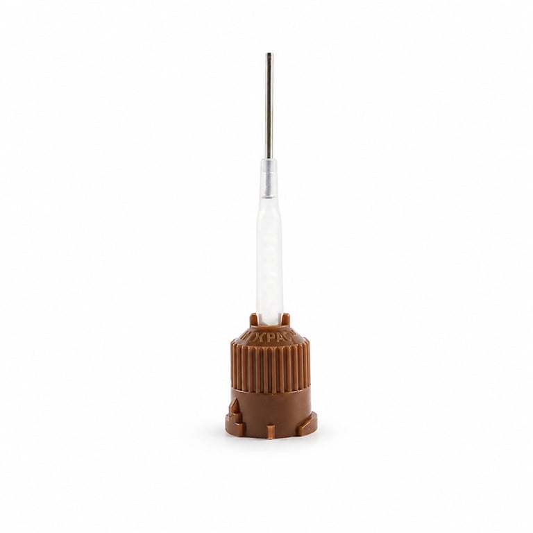 MIXPAC Helical Colibri Automix Mixing Tips, Bendable Cannula, Brown, 20/Pk. Designed for mixing