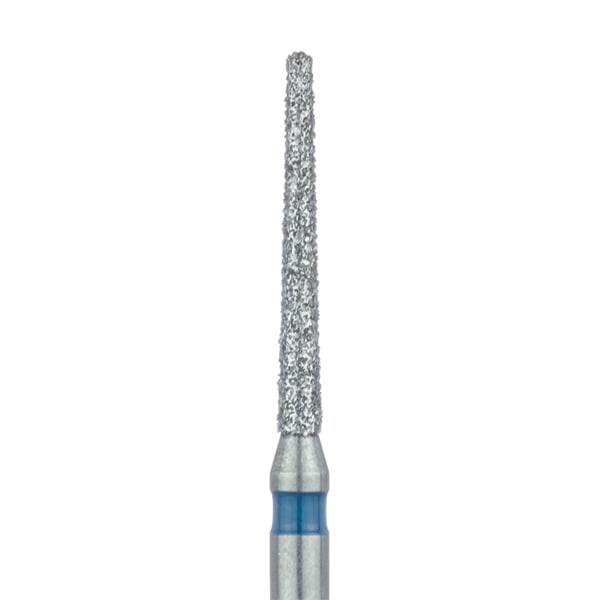 Meisinger FG #852.012 Medium Grit Round End Taper Chamfer Diamond Bur, 5/Pk. 1.2mm Diameter