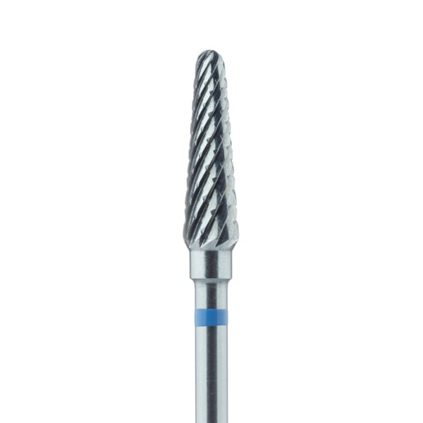 Meisinger HP #79GX.040 Medium Round End Taper X-Cut, 4mm Carbide Bur, Single Bur