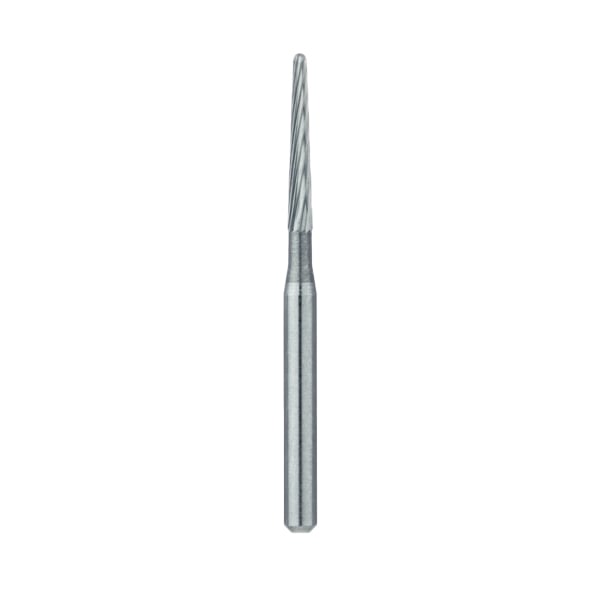 Meisinger FG #375R.012 Round End Tapered, 8 Blade, 1.2mm T&F Carbide Bur, 5/Pk. US #7653