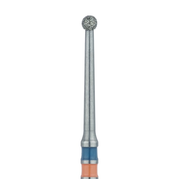 Meisinger FG #801L.014 Medium Grit Round, Long Zirconia Diamond Bur, 5/Pk. 1.4mm Diameter