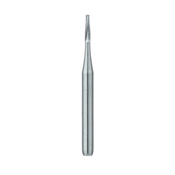 Meisinger FG #169 Straight Tapered Fissure Carbide Bur, 5/Pk. 0.9mm Diameter