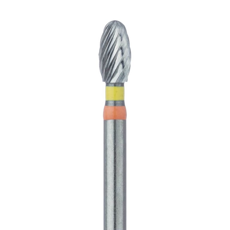 Meisinger FG #0379F.023 Extra Fine, Football Shaped, Trimming and Finishing Carbide Bur, 5/Pk