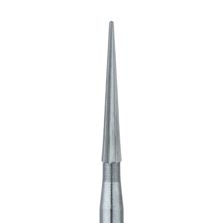 Meisinger FG #135.014 Fine, Pointed Taper Shaped, 8 Blade Trimming and Finishing Carbide Bur