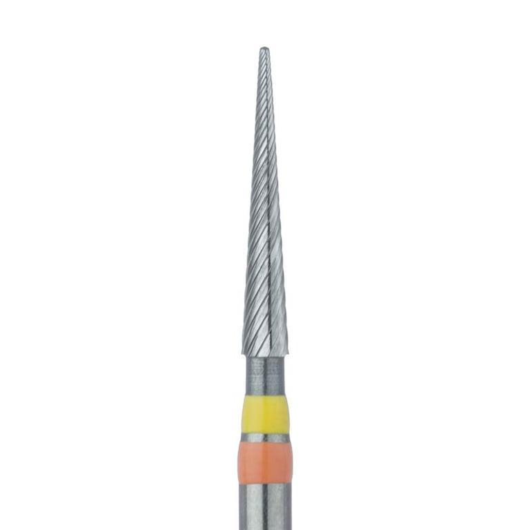 Meisinger FG #0135.014 Pointed Taper Trimming and Finishing Carbide Bur, 5/Pk. Extra fine, head