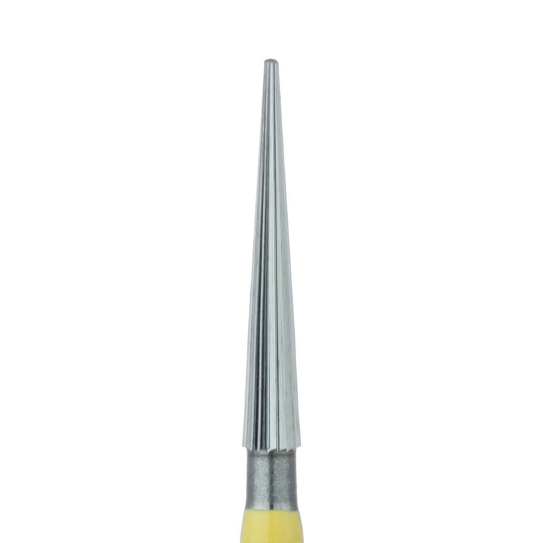 Meisinger FG #135F.014 Pointed Taper, Trimming and Finishing Carbide Bur, 5/Pk. Extra fine, head