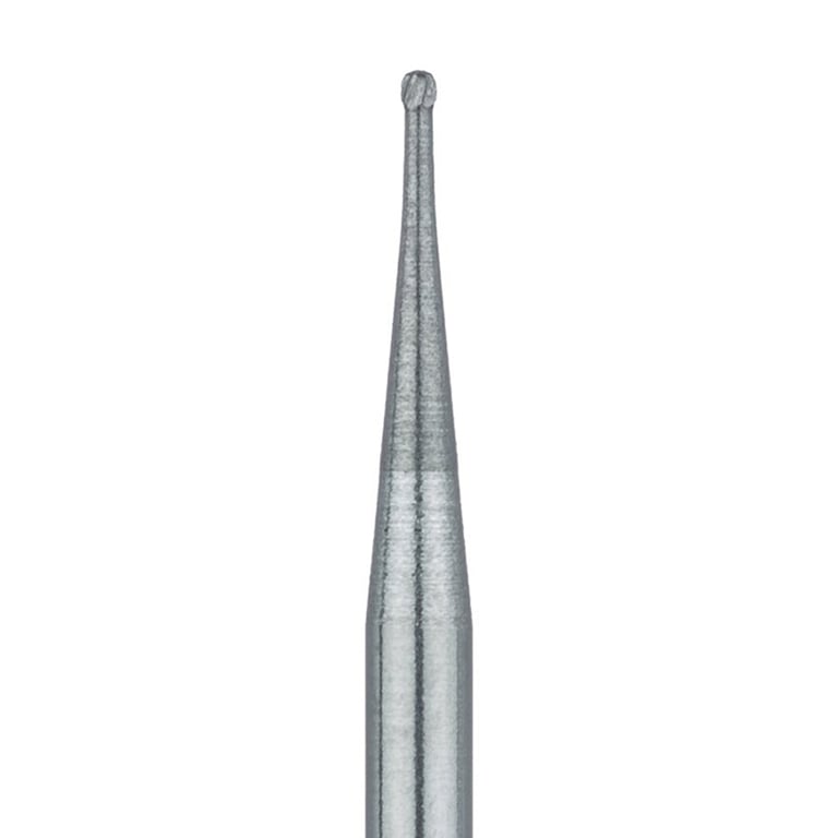 Meisinger FG #HM1.005 Round, Operative Carbide Burs, 5/Pk. Head size 0.5mm Ø, non-sterile packaged