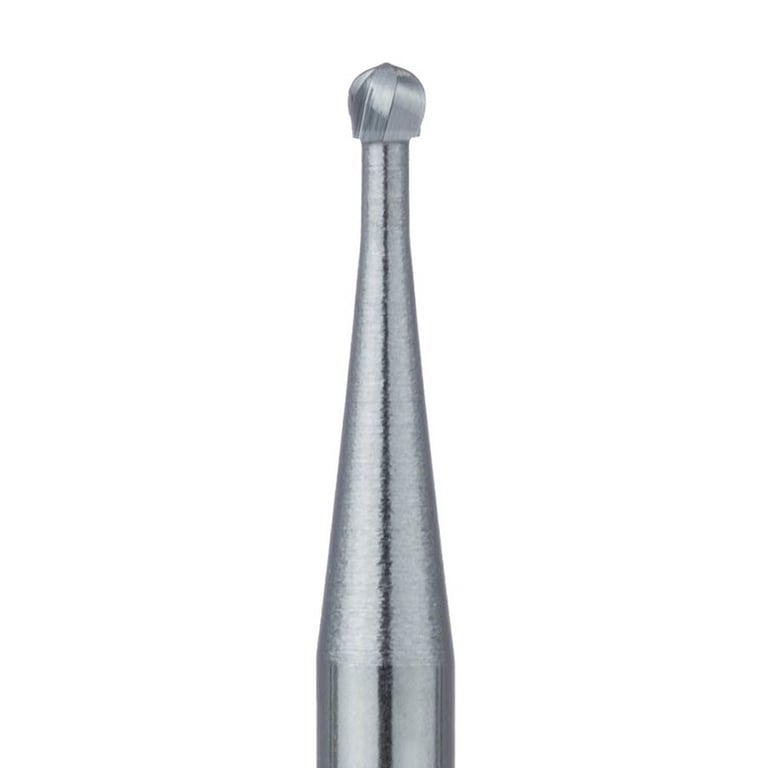 Meisinger RA #HM1.014 Round, Operative Carbide Burs, 5/Pk. Head size 1.4mm Ø, non-sterile packaged