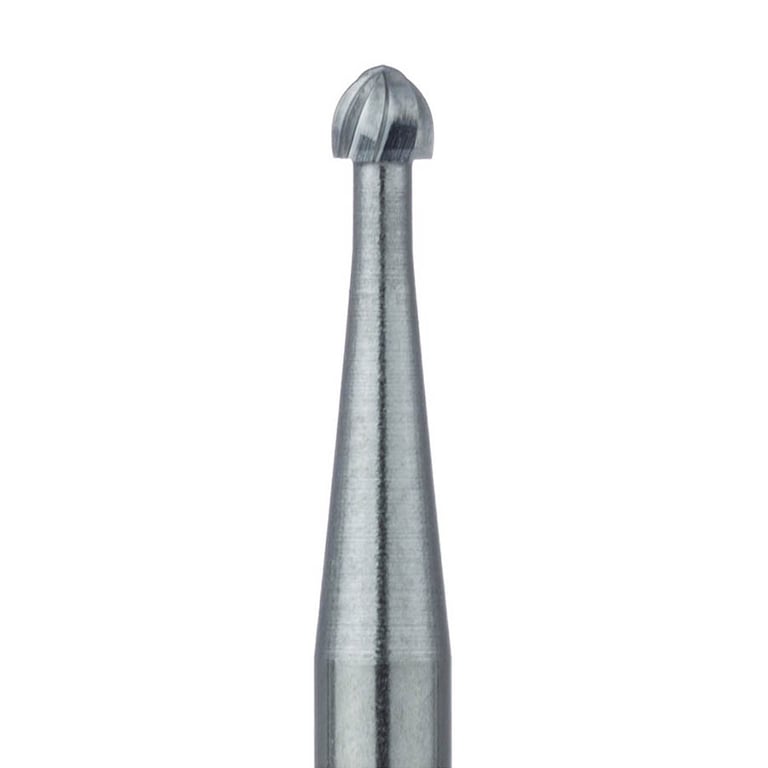 Meisinger RA #HM1.018 Round, Operative Carbide Burs, 5/Pk. Head size 1.8mm Ø, non-sterile packaged