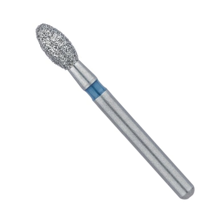 Meisinger FG #1900 Medium, Football Shaped, Single Use Diamond Burs, 25/Pk. Head size 2.3mm Ø