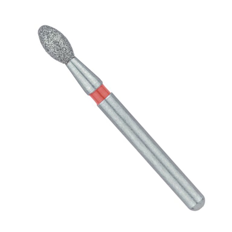 Meisinger FG #1908 Fine, Football Shaped, Single Use Diamond Burs, 25/Pk. Head size 1.8mm Ø