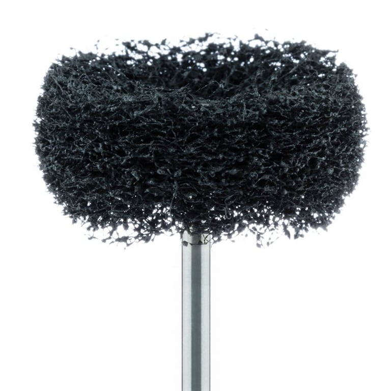 Meisinger HP #253.250 Medium Wheel Shaped, Fuzzies Polisher, Grey, 5/Pk. Head size 25mm Ø