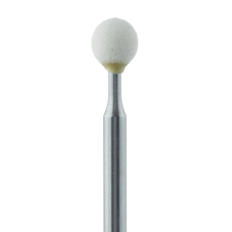 Meisinger FG #601.030 Extra Fine, Round, Arkansas, Abrasive Finishing Stones, White, 5/Pk. Head