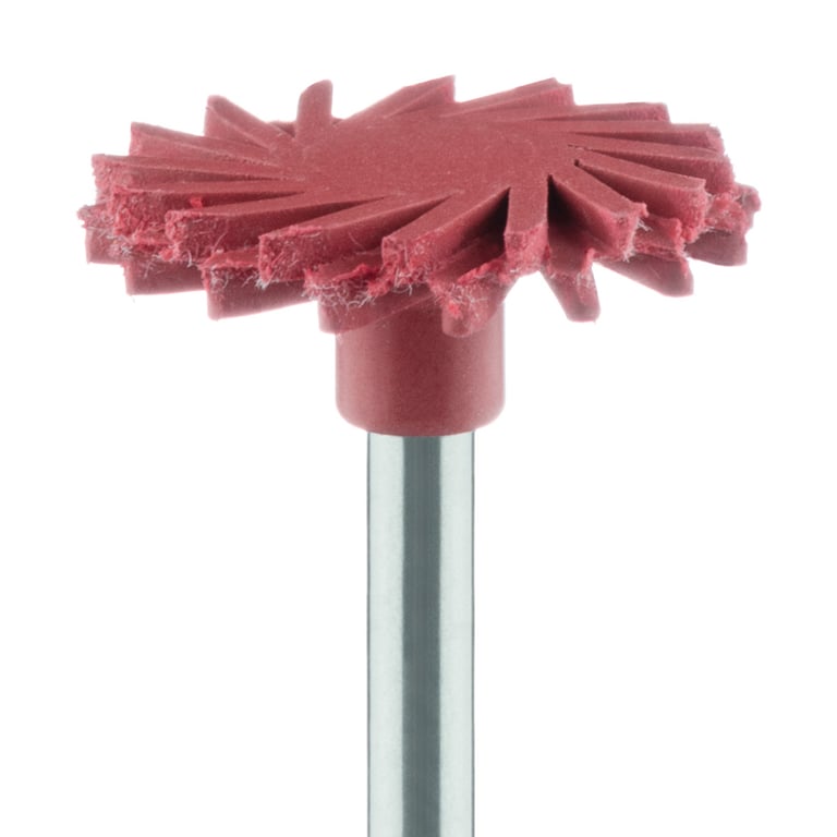 Meisinger RA #9771F.140 Fine, Spiral, Diamond Impregnated Twist Polisher, Red, 2/Pk. Head size