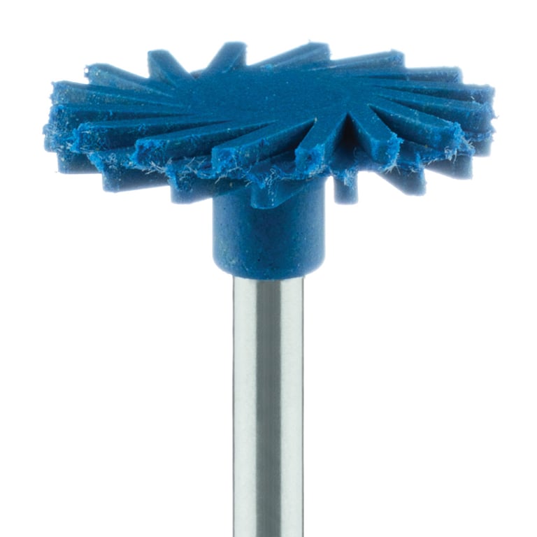 Meisinger RA #9771M.140 Medium, Spiral, Twist Polisher, Blue, 2/Pk. Head size 14mm Ø, working