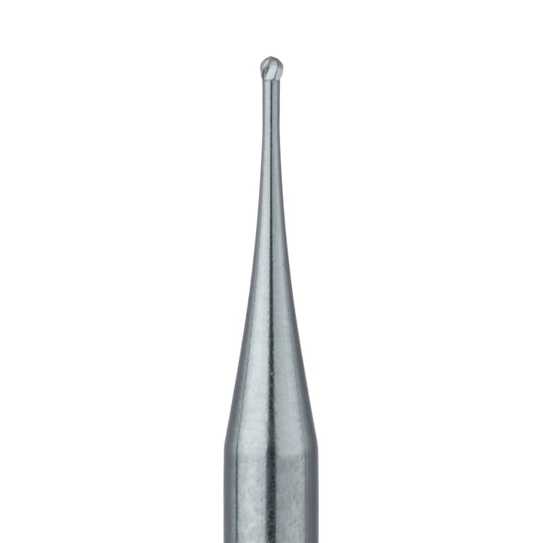 Meisinger HM1-005-RA Round US#1/4 Operative Carbide Bur, 5/Pk. Head size: 0.5 mm. RA shank